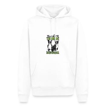 Les terriers de Boston sont comme des croustilles que vous ne pouvez pas - Sweat à capuche Premium bio Homme - blanc - Devant - Nico (187cm)