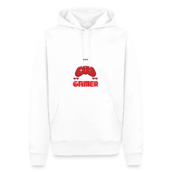 I Dont Need To Get A Life Im A Gamer I Have Lots - Männer Premium Bio Hoodie - Weiß - Vorne - Nico (187cm)