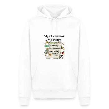 My Christmas Whishlist - Männer Premium Bio Hoodie - Weiß - Vorne - Nico (187cm)