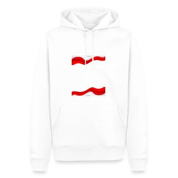 Monegasque et footgolfeur - Sweat à capuche Premium bio Homme - blanc - Devant - Nico (187cm)