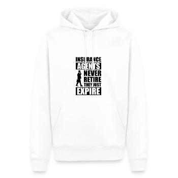 Versicherungsagent Gutachter Versicherungsmakler - Männer Premium Bio Hoodie - Weiß - Vorne - Nico (187cm)