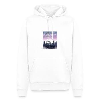 Trail Runner Running Jogging Jogger I Gift - Sweat à capuche Premium bio Homme - blanc - Devant - Nico (187cm)