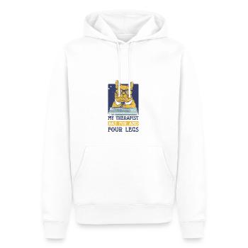 Lustiges Katzenliebhaber Geschenk Für Katzen Mama - Männer Premium Bio Hoodie - Weiß - Vorne - Nico (187cm)