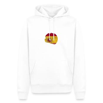 Spanische Flagge Design für stolze Spanier - Männer Premium Bio Hoodie - Weiß - Vorne - Nico (187cm)