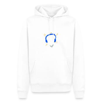 Meine Kopfhörer Spielen Nur EDM - Männer Premium Bio Hoodie - Weiß - Vorne - Nico (187cm)