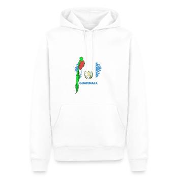 Guatemala drapeau guatémaltèque ADN I cadeau - Sweat à capuche Premium bio Homme - blanc - Devant - Nico (187cm)