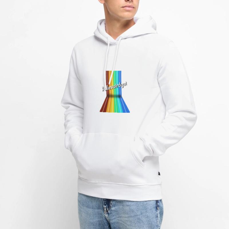 #alleswirdgut Alles wird gut Spruch Statement Männer Premium Bio Hoodie
