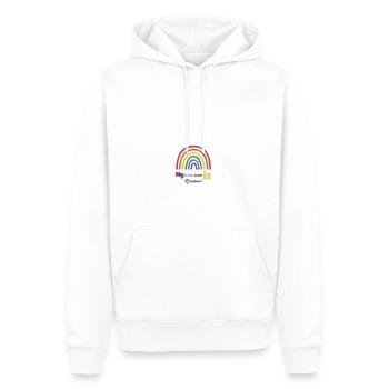 rainbow - Männer Premium Bio Hoodie - Weiß - Vorne - Nico (187cm)