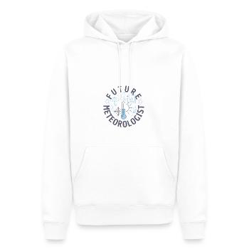Meteorologie Wortspiel Für Meteorologe - Männer Premium Bio Hoodie - Weiß - Vorne - Nico (187cm)