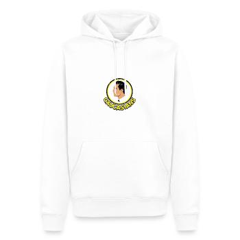 Caucasiens - Identité ethnique - Sweat à capuche Premium bio Homme - blanc - Devant - Nico (187cm)