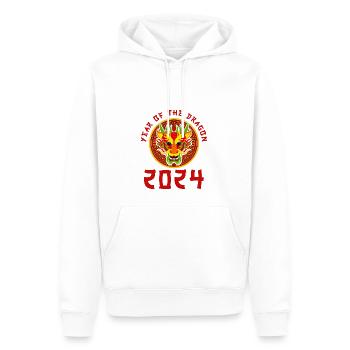 Chinesisches Neujahr Drache China Asian I Geschenk - Männer Premium Bio Hoodie - Weiß - Vorne - Nico (187cm)