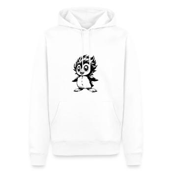 Anime Manga Art pingouin amant cadeau - Sweat à capuche Premium bio Homme - blanc - Devant - Nico (187cm)