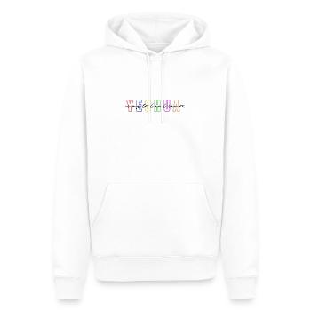 YESHUA - est mon seigneur et sauveur - JEUSUS CHRISTUS - Sweat à capuche Premium bio Homme - blanc - Devant - Nico (187cm)