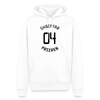 04 Prizren - Männer Premium Bio Hoodie - Weiß - Vorne - Nico (187cm)