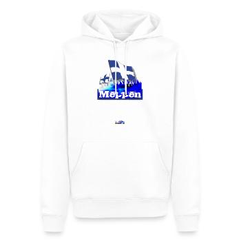 Meppen - Sweat à capuche Premium bio Homme - blanc - Devant - Nico (187cm)