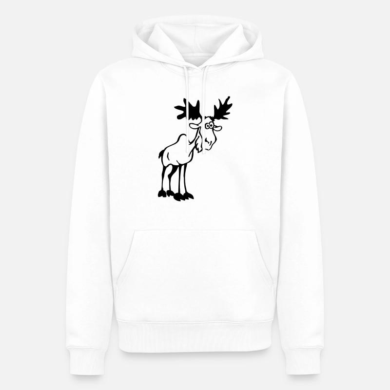 orignal drôle - Sweat à capuche Premium bio Homme - blanc