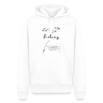 Angeln Fischen - Männer Premium Bio Hoodie - Weiß - Vorne - Nico (187cm)