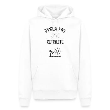 Retirement Pensioner Ruhestand Rentner Retraite - Men’s Premium Organic Hoodie - white - Front - Nico (187cm)