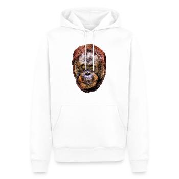 Orang-Utan 2 - Männer Premium Bio Hoodie - Weiß - Vorne - Nico (187cm)
