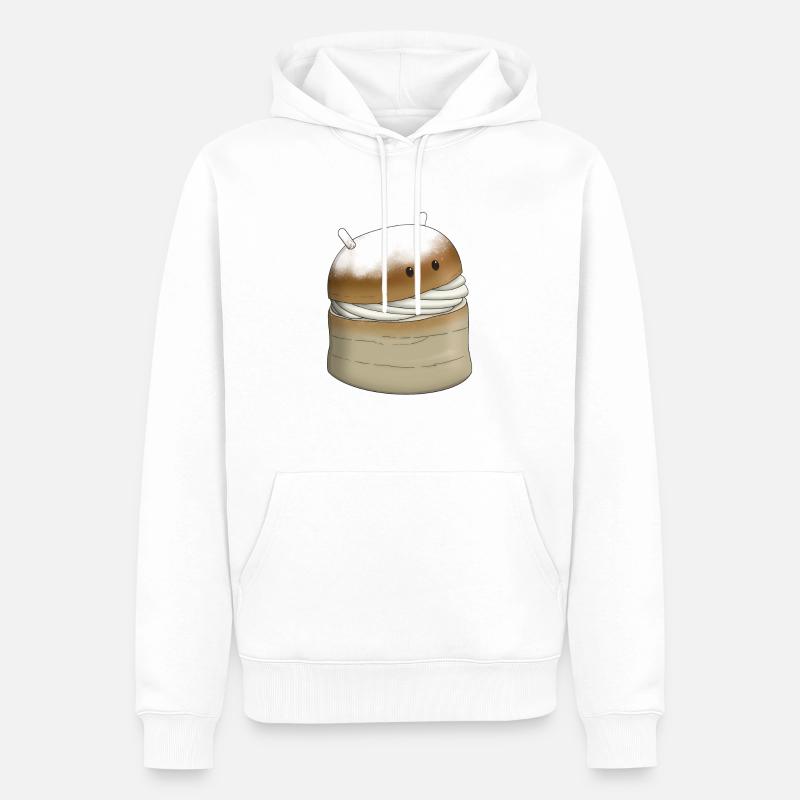 Android / Semla - Männer Premium Bio Hoodie - Weiß