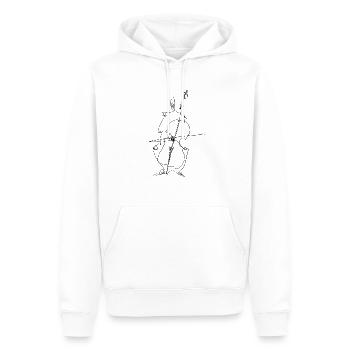 Violoncello06 - Männer Premium Bio Hoodie - Weiß - Vorne - Nico (187cm)
