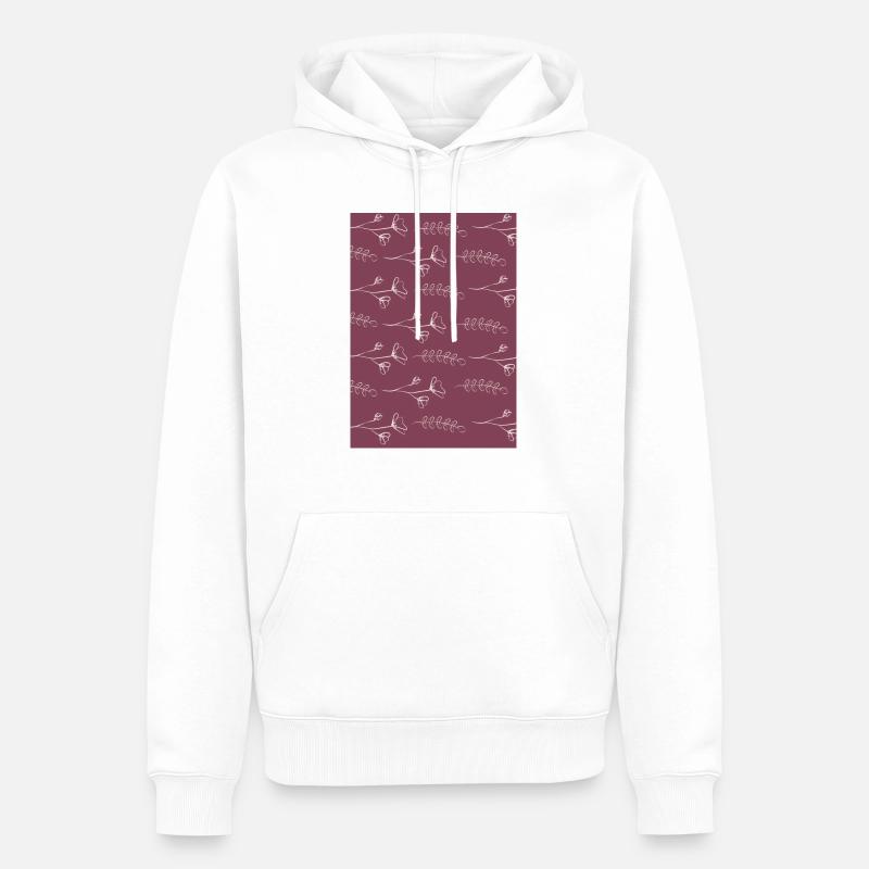 2A1DDFDD 7857 4B2B 80E4 395C95FE6AFA - Männer Premium Bio Hoodie - Weiß