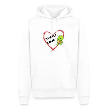 Turtle Pet Lover Idée cadeau - Sweat à capuche Premium bio Homme - blanc - Devant - Nico (187cm)