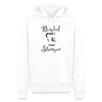 Bembel Striker - Sweat à capuche Premium bio Homme - blanc - Devant - Nico (187cm)