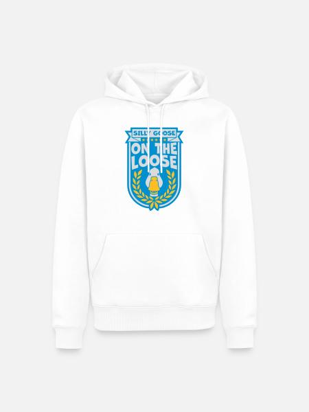 goose on the loose - Men’s Premium Organic Hoodie - white