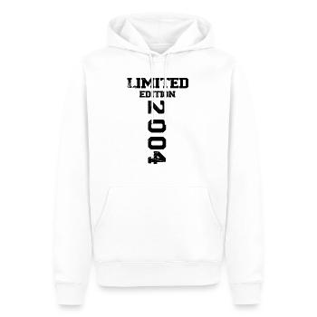 Limited Edition 2004 18. - Sweat à capuche Premium bio Homme - blanc - Devant - Nico (187cm)