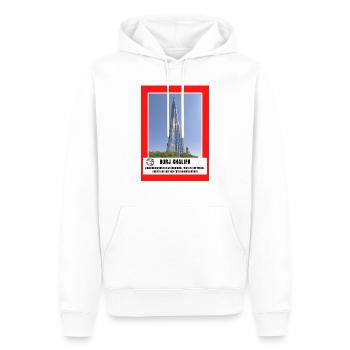 Burj Khalifa - Männer Premium Bio Hoodie - Weiß - Vorne - Nico (187cm)