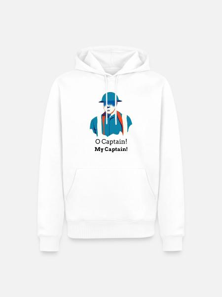 O Captain! My Captain! - Männer Premium Bio Hoodie - Weiß