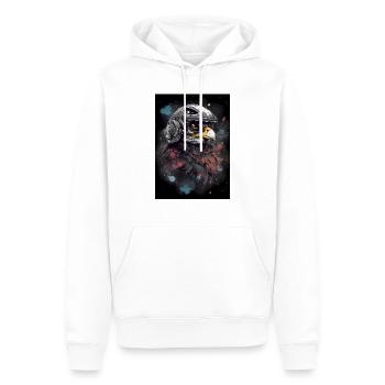 Falcon Astronaut Falconeer - Männer Premium Bio Hoodie - Weiß - Vorne - Nico (187cm)