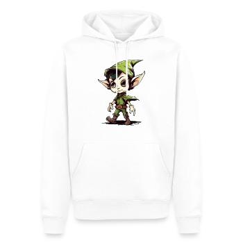 Lefo der kleine Elf - Männer Premium Bio Hoodie - Weiß - Vorne - Nico (187cm)