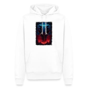 bébé anniversaire cadeau idée plage geek animal - Sweat à capuche Premium bio Homme - blanc - Devant - Nico (187cm)