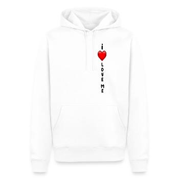 I Love Me - T-Shirt - Männer Premium Bio Hoodie - Weiß - Vorne - Nico (187cm)