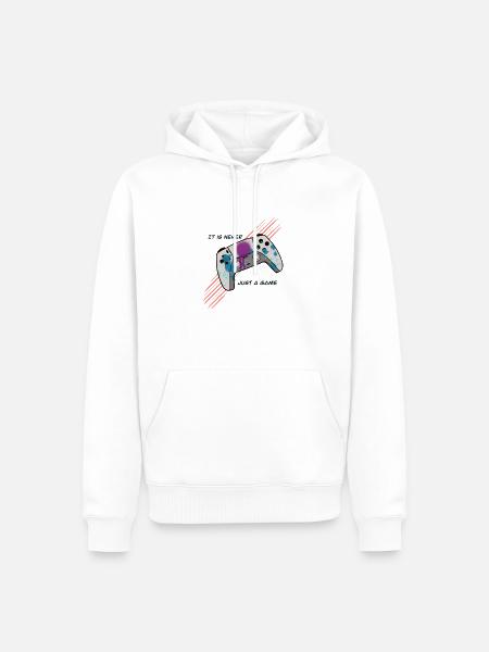 Gamer - Männer Premium Bio Hoodie - Weiß