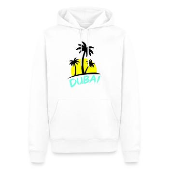 dubai - Männer Premium Bio Hoodie - Weiß - Vorne - Nico (187cm)