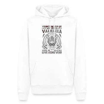 Scandinavie nordique rétro viking mythologie mystique - Sweat à capuche Premium bio Homme - blanc - Devant - Nico (187cm)