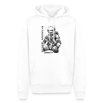 strange world - Männer Premium Bio Hoodie - Weiß - Vorne - Nico (187cm)