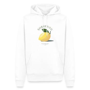 Sorrento - Amlfi Coast - Sorrento lemon - Sweat à capuche Premium bio Homme - blanc - Devant - Nico (187cm)