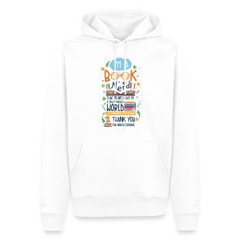 I'm a Book Nerd - Buch Nerd Literatur Bücher Lesen - Männer Premium Bio Hoodie - Weiß - Vorne - Nico (187cm)