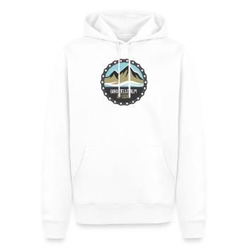 Tour of the Apuan Alps - Men’s Premium Organic Hoodie - white - Front - Nico (187cm)