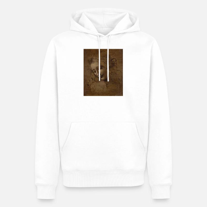 leonardo davinci - Männer Premium Bio Hoodie - Weiß