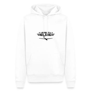 Planeur - Sweat à capuche Premium bio Homme - blanc - Devant - Nico (187cm)