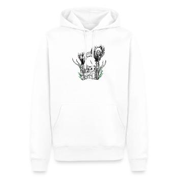 Garden Flower Castle - Männer Premium Bio Hoodie - Weiß - Vorne - Nico (187cm)