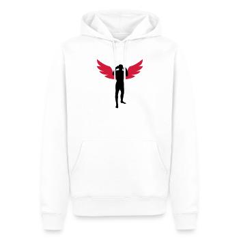 Kickboxing / Kickboxer / Kick Boxing / Kick Boxer - Men’s Premium Organic Hoodie - white - Front - Nico (187cm)