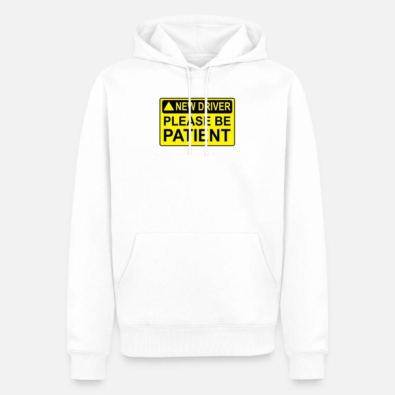 NEWDRIVER2 - Sweat à capuche Premium bio Homme - blanc
