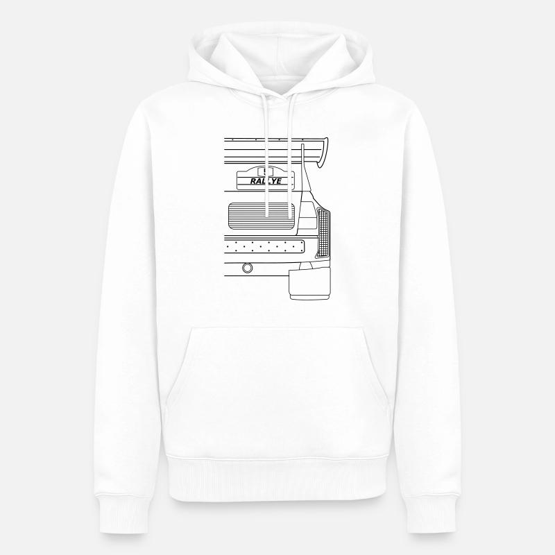 Rallye S1 E2 Sport Quattro Heck - Sweat à capuche Premium bio Homme - blanc