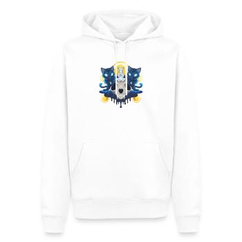Nezumi Sensei: Zen Ninja Maus und Wächterkatzen - Männer Premium Bio Hoodie - Weiß - Vorne - Nico (187cm)
